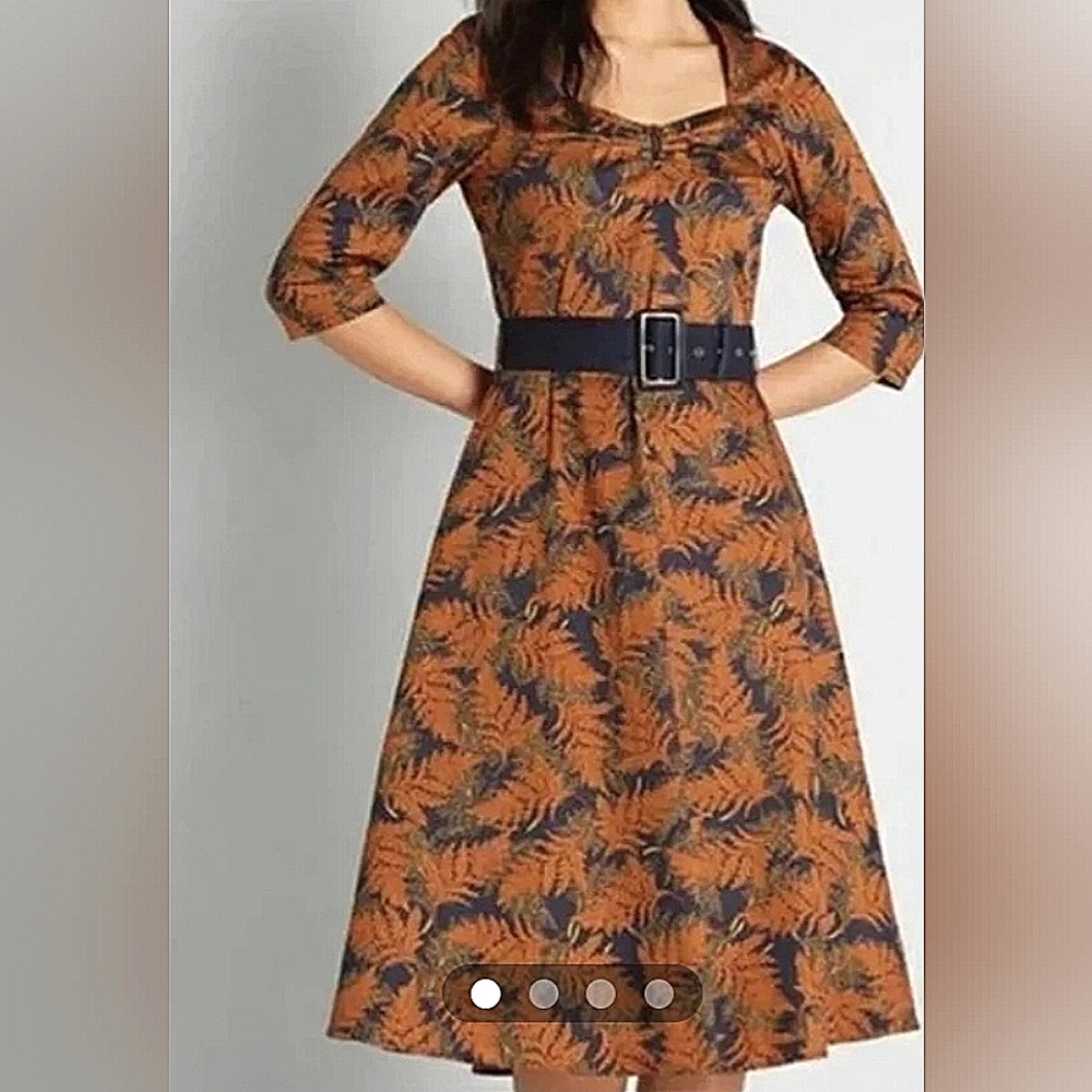 Joe Browns "Falling For Autumn" Retro Style Dress Size 10